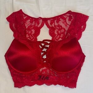 La Senza Push Up Crop Bustier top 32D